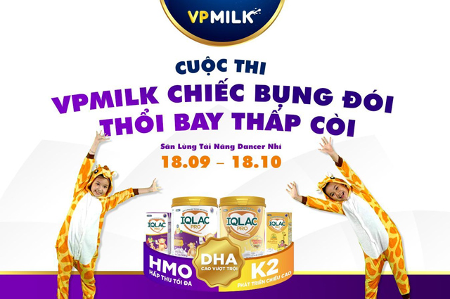 Cuộc thi nhảy cover Vũ điệu VPMilk Chiếc Bụng Đói - Thổi Bay Thấp Còi đang trở thành hoạt động yêu thích dành cho các bé từ 3 đến 14 tuổi.