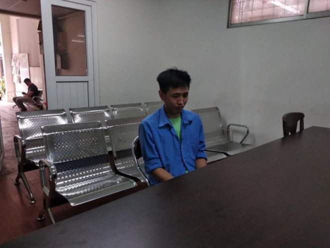 Bị cáo Hiền tại phiên tòa sơ thẩm. Ảnh: Cù Hiền