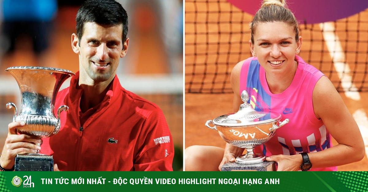 Nực cười tiền thưởng tennis: Đều vô địch, Djokovic hơn Halep...10 euro