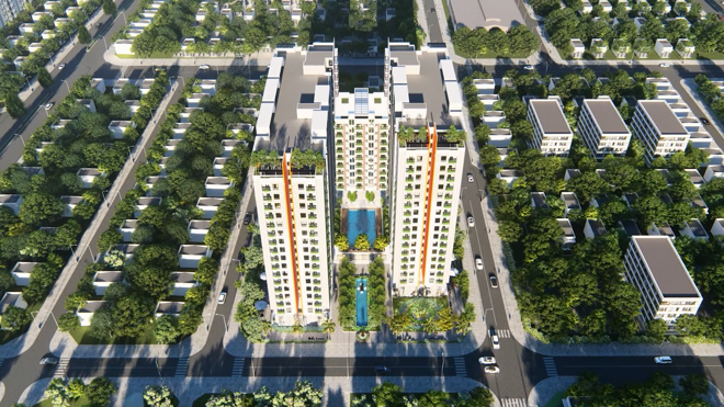 Phối cảnh dự án căn hộ dưới 1 tỷ Osimi Phú Mỹ