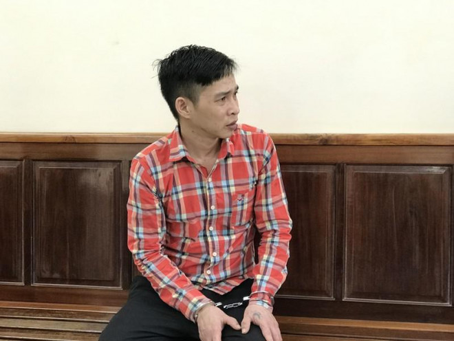 Bị cáo Võ Minh Trung tại tòa. Ảnh: MV