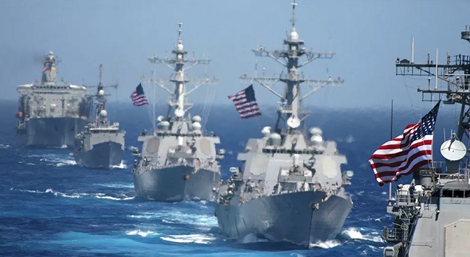 Hạm đội tàu chiến Mỹ.