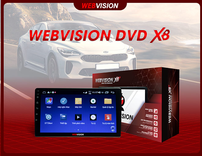 Webvision DVD X8 tạo sức hút mạnh mẽ trên thị trường phụ kiện ô tô ngay từ khi ra mắt