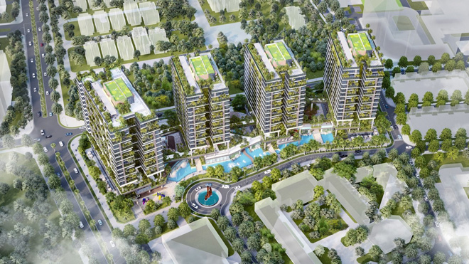 Dự án căn hộ tại Long Biên sở hữu hệ thống suối và thác nước liên hoàn hàng trăm mét - 1