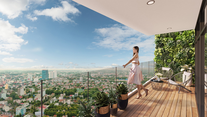 C-Sky View sở hữu tầm nhìn tuyệt đẹp, bao trọn cảnh quan thành phố.