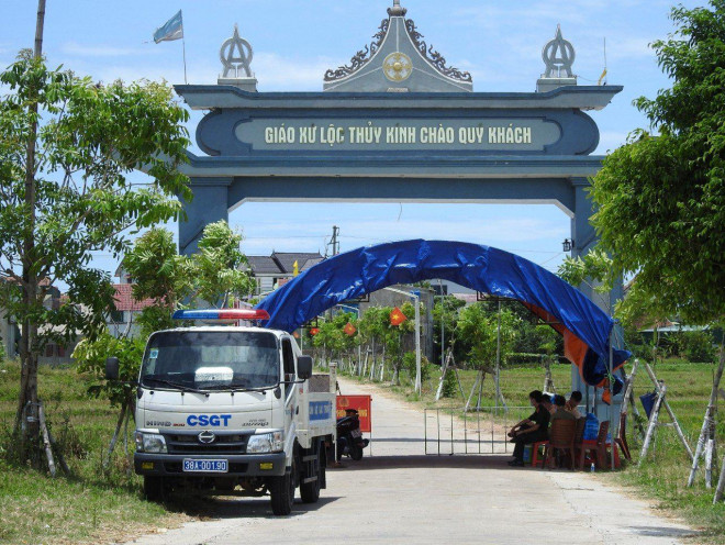 Khu vực phong tỏa tại thôn Đông Hà 1 và Đông Hà 2, xã Thạch Long