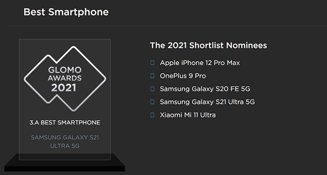 Galaxy S21 Ultra vượt iPhone 12 Pro Max, giật giải smartphone tốt nhất tại MWC 2021 - 3