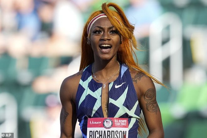 Sha'Carri Richardson, niềm hy vọng số 1 của điền kinh Mỹ trên đường&nbsp;chạy 100m nữ lỡ&nbsp;Olympic Tokyo vì dương tính với cần sa