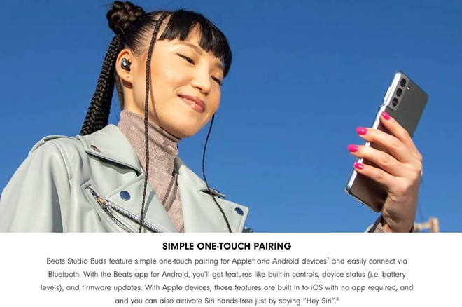 Apple trưng dụng....Galaxy S21 để quảng cáo Beats Studio Buds - 1