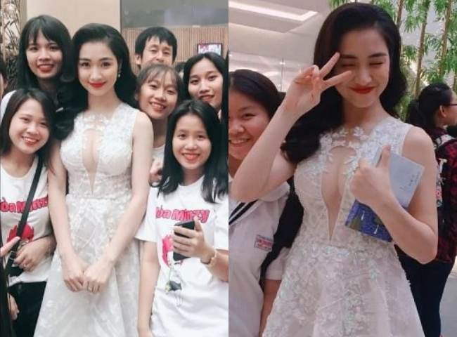 Hòa Minzy khéo léo lựa chọn trang phục kín đáo nhưng vẫn khoe được vòng 1 gợi cảm.&nbsp;
