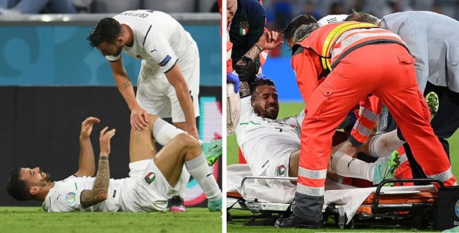 Italia đón tin dữ khi Spinazzola đứt&nbsp;gân Achilles và bỏ lỡ trận bán kết EURO gặp Tây Ban Nha