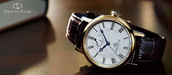 Mẫu đồng hồ Orient Star với thiết kế tinh tế và sang trọng.