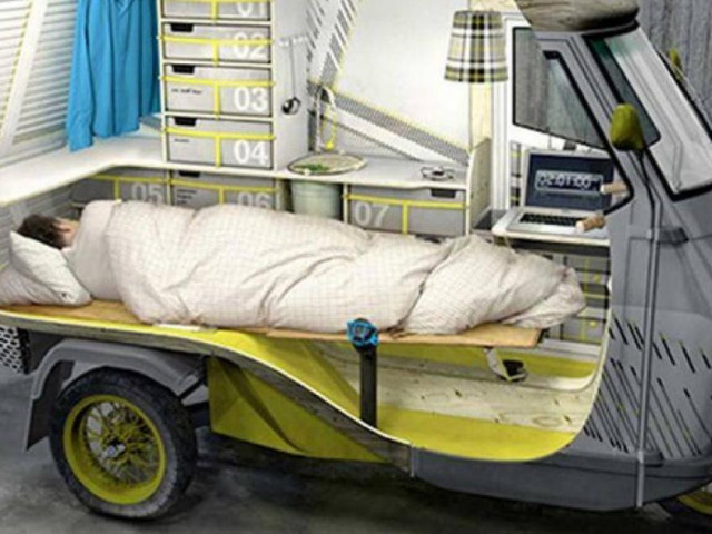 Thế giới xe - Biến chiếc xe tay ga Vespa thành "nhà di động" đầy đủ tiện nghi