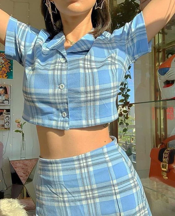 Hè này quý cô nhất định nên có một set đồ màu xanh mát mắt - 11