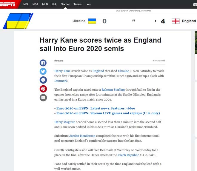 ĐT Anh đại thắng tứ kết EURO 2020, báo chí tự tin gọi tên nhà vô địch tương lai - 4