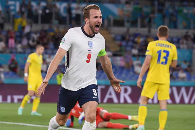 Harry Kane ghi 3 bàn trong 2 vòng đấu knock-out gần nhất giúp ĐT Anh tiến vào bán kết EURO năm nay