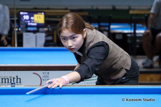 Nữ cơ thủ xinh đẹp&nbsp;Han Ji Eun gây sốc ở bảng "tử thần"&nbsp;