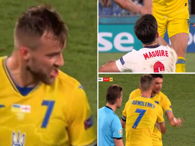 Bóng đá - Khoảnh khắc EURO: Maguire khiến đội trưởng Ukraine "nổi điên" vì thói câu giờ