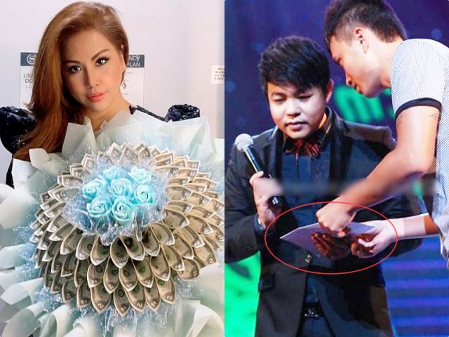 Đời sống Showbiz - Đi diễn, em gái Cẩm Ly được tặng cả bó hoa bằng tiền đô cũng không bằng người này