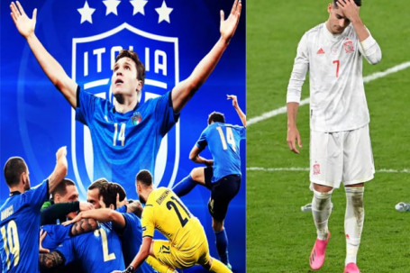Nghẹt thở Italia thắng may mắn, Tây Ban Nha gây tranh cãi đá penalty (Clip 1 phút Bóng đá 24H)
