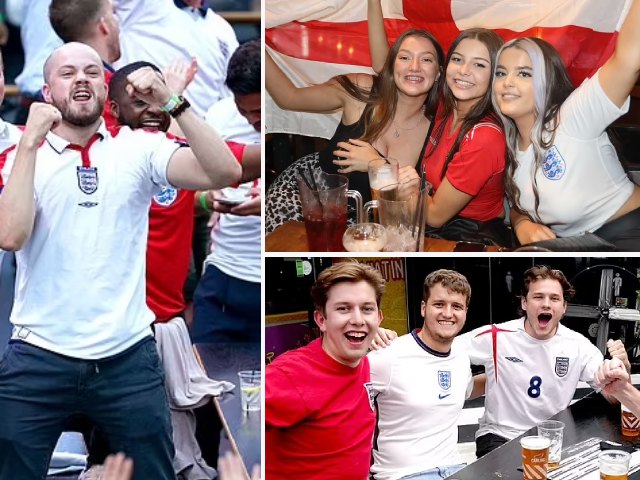 Bóng đá - Triệu fan ĐT Anh ăn nhậu điên cuồng, vỡ òa mừng "Tam sư" xé lưới Đan Mạch