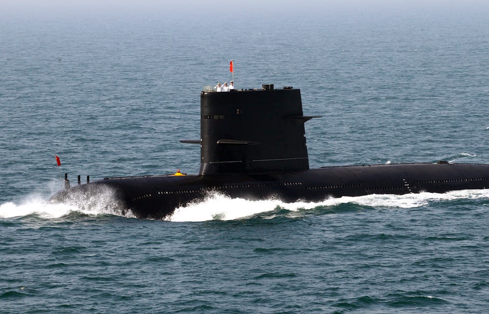 Trung Quốc lần đầu hé lộ về khả năng của tàu ngầm không người lái do nước này phát triển (ảnh: SCMP)