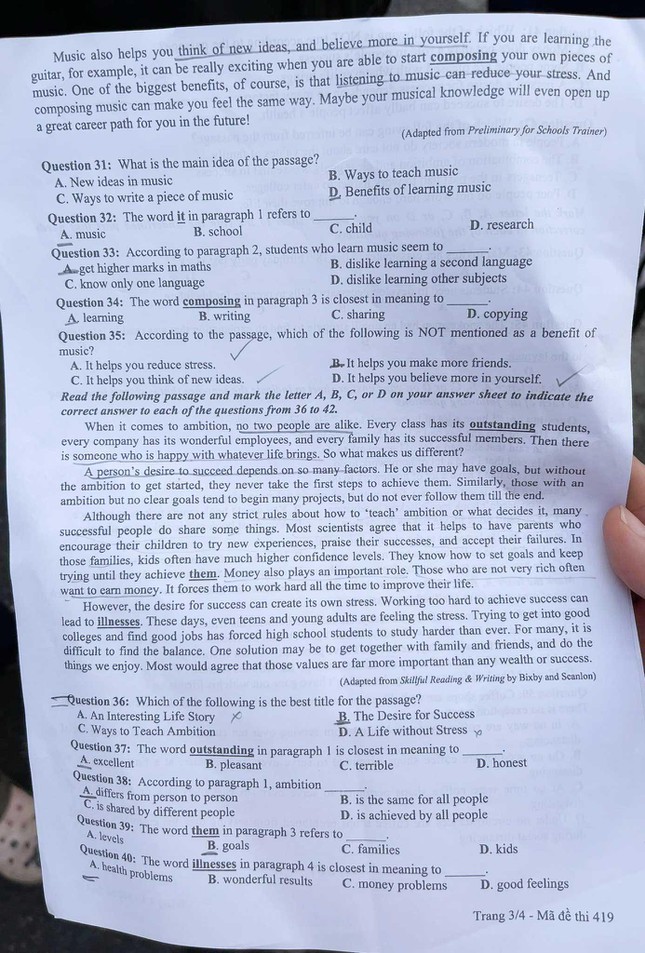 Thi THPT 2021: Giải đề Ngoại ngữ - 3