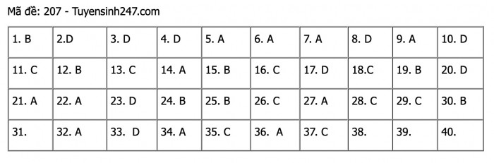 Đáp án chính thức môn Vật lý THPT 2021 từ bộ GDĐT - 4