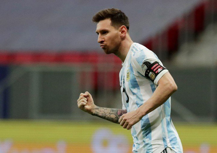 Messi có lần thứ 5 vào chơi một trận chung kết cùng tuyển Argentina
