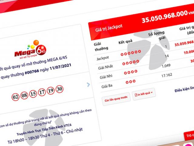 Tin tức trong ngày - Một vé số Vietlott ở Trà Vinh trúng hơn 35 tỉ đồng