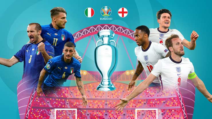Thư hùng Italia - Anh sẽ quyết định đội vô địch EURO năm nay