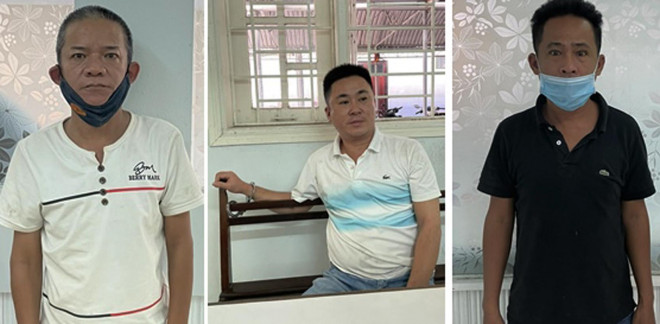 Các đối tượng trong đường dây cá độ bóng đá tại Đà Nẵng.