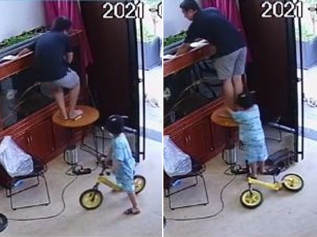 Bạn trẻ - Cuộc sống - Clip: Cậu bé có hành động bất ngờ dành cho bố "đốn tim" dân mạng