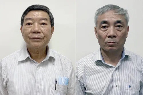 Ông Nguyễn Quốc Anh (cựu Giám đốc Bệnh viện Bạch Mai) và ông Nguyễn Ngọc Hiền (cựu Phó giám đốc bệnh viện)
