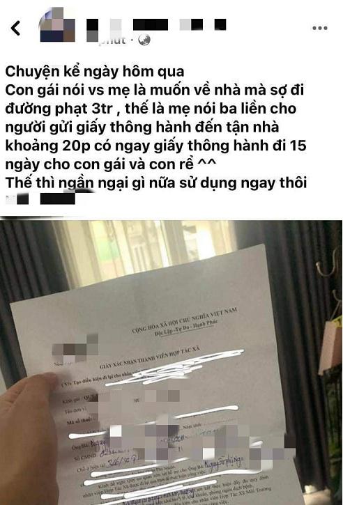 Dòng trạng thái của con gái ông Nguyễn Đăng Thanh đăng trên Facebook