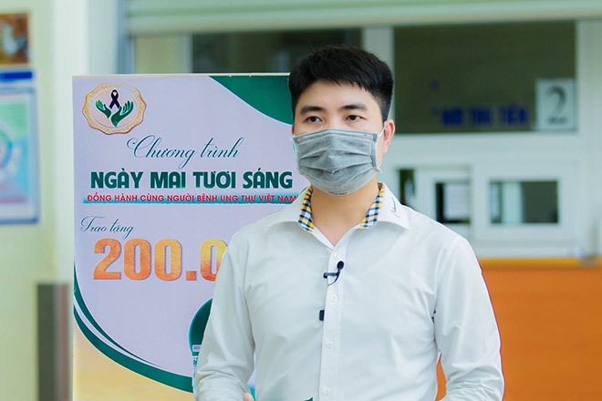 Ông Đặng Danh Ngọc - Đại diện đơn vị Nhà tài trợ Nhãn hàng Nutri Ancan chia sẻ về ý nghĩa chương trình