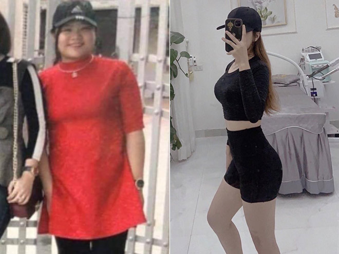 Kim Ngân trước và sau khi giảm cân&nbsp;