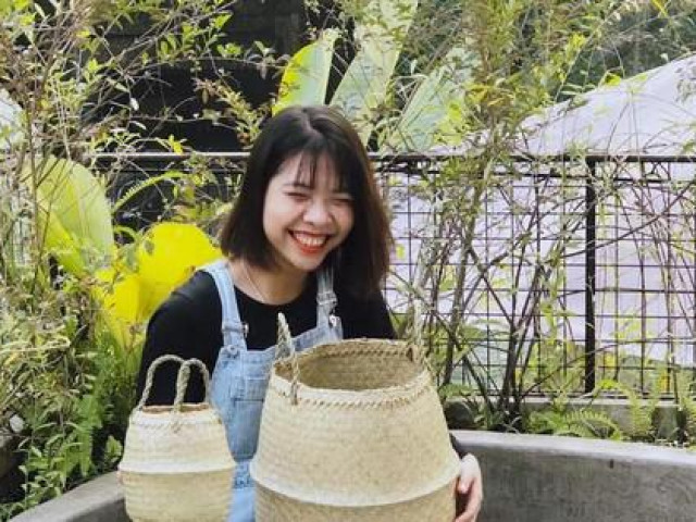 Bạn trẻ - Cuộc sống - Cô gái 9X đưa làn cỏ từ quê ra phố, lan tỏa sống xanh đi chợ không rác