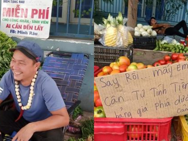 Bạn trẻ - Cuộc sống - Anh bán rau siêu dễ thương ở Đồng Nai: Khách không đeo khẩu trang, bán đắt gấp đôi!