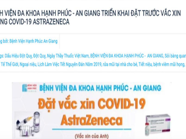 Tin tức trong ngày - Đăng thông tin tiêm dịch vụ vaccine COVID-19, 1 bệnh viện bị phạt 50 triệu