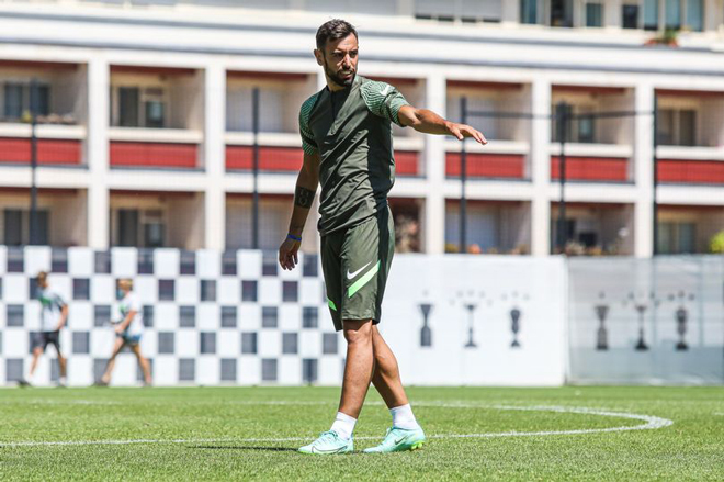 Bruno Fernandes tại trung tâm huấn luyện của Boavista