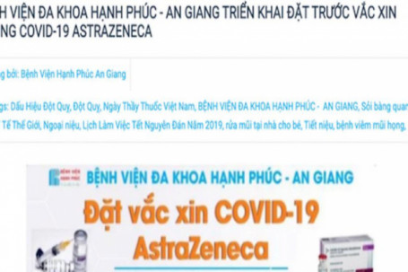 Đăng thông tin tiêm dịch vụ vaccine COVID-19, 1 bệnh viện bị phạt 50 triệu