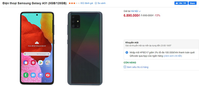 Top điện thoại Galaxy A đắt khách nhất, đang giảm giá lúc này - 5