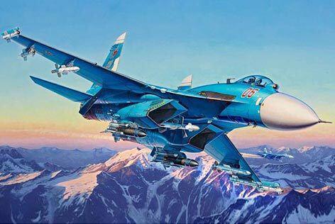 Máy bay chiến đấu Su-27 của Không quân Nga.