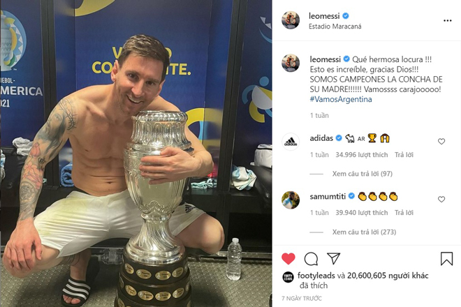 Ronaldo bị Messi vượt qua trên mạng xã hội, đăng thông điệp gây tò mò - 3