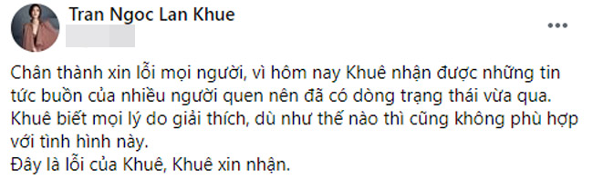 Lan Khuê xin lỗi vì phát ngôn gây tranh cãi liên quan tới dịch Covid-19 - 3