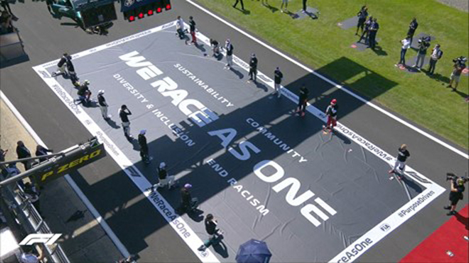 Các tay đua bày tỏ sự tôn trọng tới chiến dịch của F1