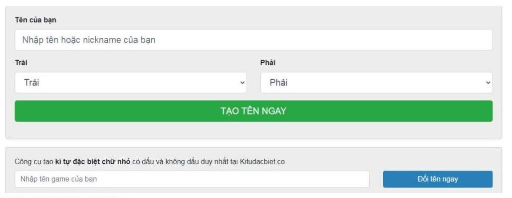 Mẹo tạo kí tự đặc biệt cho tên nickname - 1