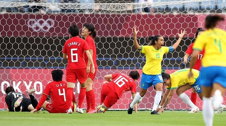 Brazil không nương tay với Trung Quốc ở trận ra quân tại Olympic Tokyo