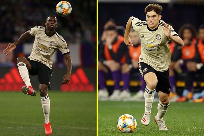 Wan Bissaka (trái) và James có thể đá vị trí mới mùa tới